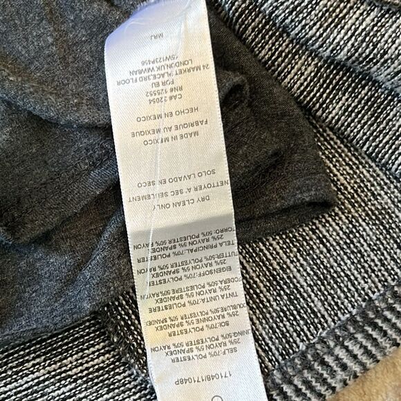 Anthropologie Dolan Left Coast Dress Gray Piper Pleated Fit & Flare large - Picture 8 of 9